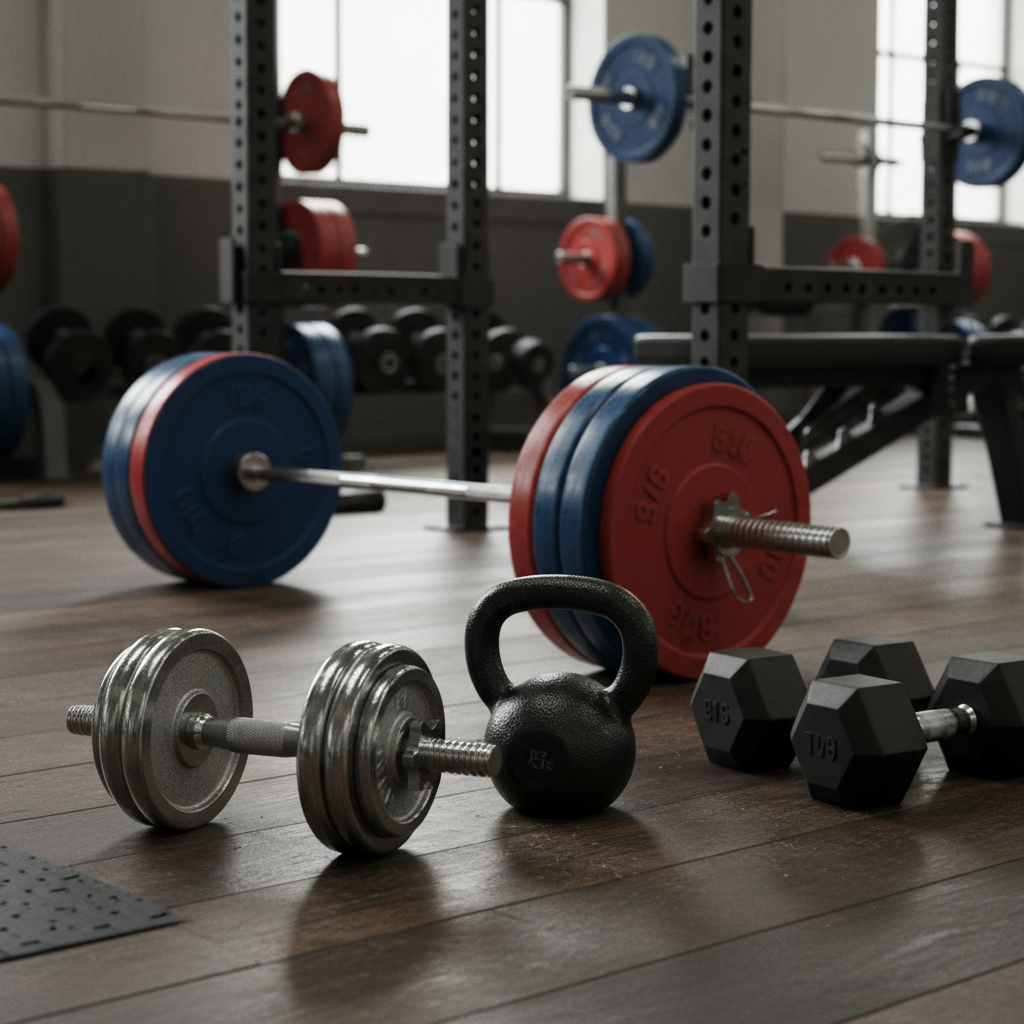 Athlete training outdoors